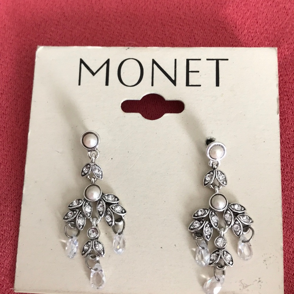 Petite silver chandelier earrings